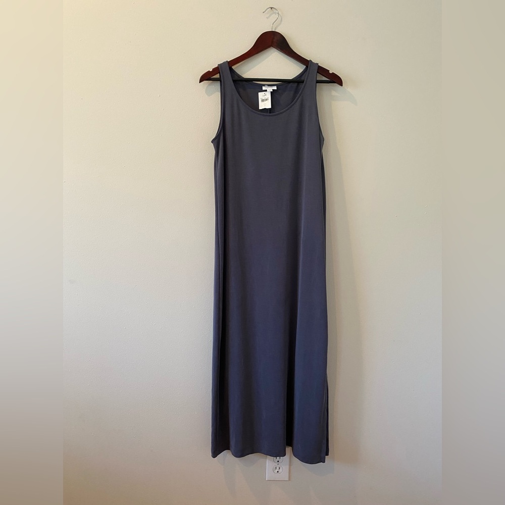 2 Piece Pure Jill (J. Jill) Maxi Tank Dress and Matching Top Small *FLAWS* Blue